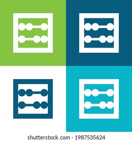 Abacus Flat four color minimal icon set