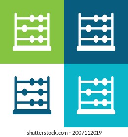 Abacus Flat four color minimal icon set
