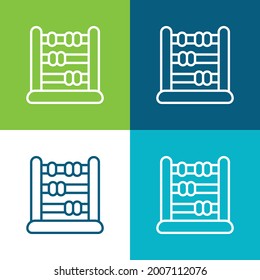 Abacus Flat four color minimal icon set