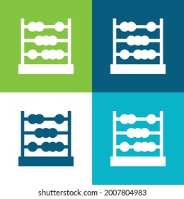 Abacus Flat four color minimal icon set