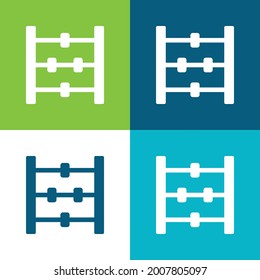Abacus Flat four color minimal icon set