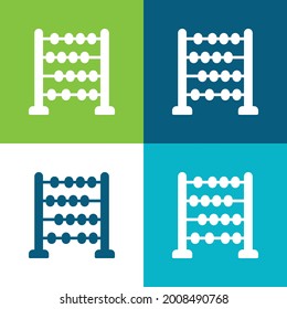Abacus Flat four color minimal icon set