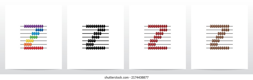 Letra Abacus Forming Logo Design Z