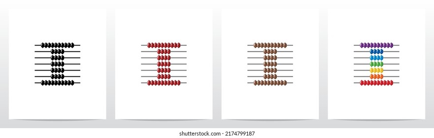 Abacus Forming Letter Logo Design I