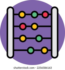 Abacus game  Vector Icon which is suitable for commercial work and easily modify or edit it

