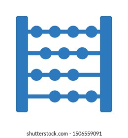 abacus glyph colour vector icon