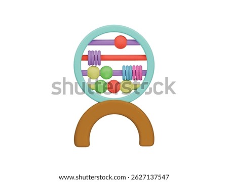  abacus icon 3d illustration render