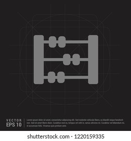 Abacus Icon - Black Creative Background - Free vector icon