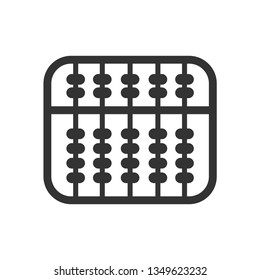 Abacus icon. Calculating Tool illustration. Applied as Trendy Symbol for Design Element, Website, Presentation and Application - Vector.