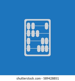 Abacus icon, calculating vector illustration