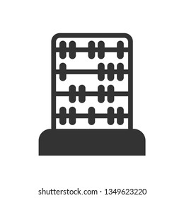 Abacus Icon. Calculation Method's Illustration As A Simple Vector Sign & Trendy Symbol for Design and Websites, Presentation or Mobile Application.