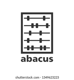 Abacus Icon. Calculation Method's Illustration As A Simple Vector Sign & Trendy Symbol for Design and Websites, Presentation or Mobile Application.