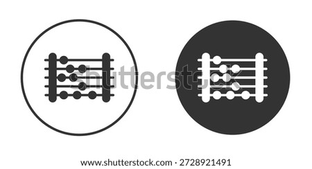 Abacus icon clipart vector designs for graphic projects