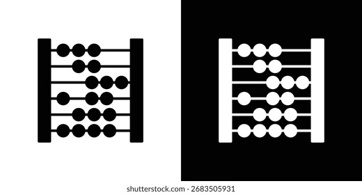 Colección de ícono de ábaco. Ilustración plana de icono de Vector