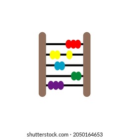 Icono abacus con color. icono del ábaco. 