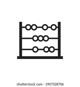 Abacus icon design. isolated on white background. vector illustration