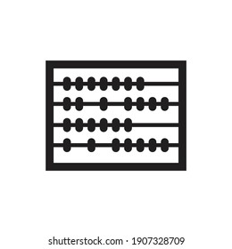 Abacus icon design. isolated on white background. vector illustration