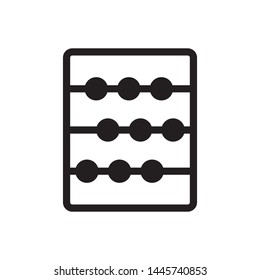 abacus icon design template. Trendy style, vector eps 10