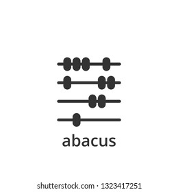 Abacus icon design template vector isolated illustration