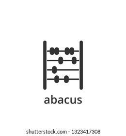 Abacus icon design template vector isolated illustration