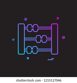 Abacus icon design vector