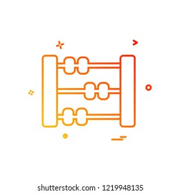 Abacus icon design vector