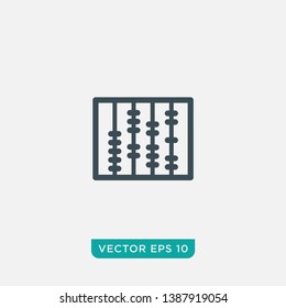 Abacus Icon Design, Vector EPS10