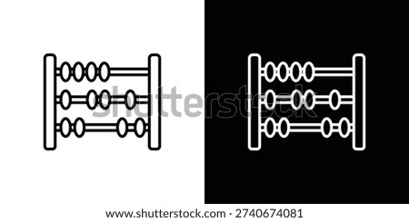 Abacus icon with Editable stroke. Pixel perfect.