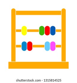 Abacus Icon Education Icon Mathematics School Stock Vector (Royalty ...