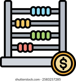 Abacus Icon Element For Design