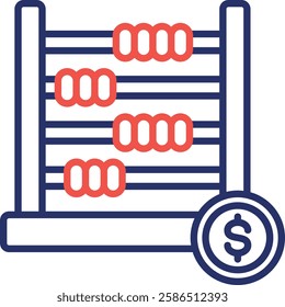 Abacus Icon Element For Design