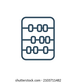 Abacus icon in filled, thin line, outline and stroke style. Vector illustration of two colored and black abacus vector icons designs can be used for mobile