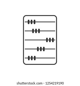 Abacus. Icon Flat