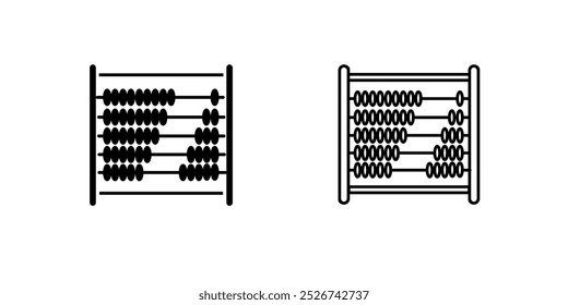 Abacus Icon Flat Graphic Design
