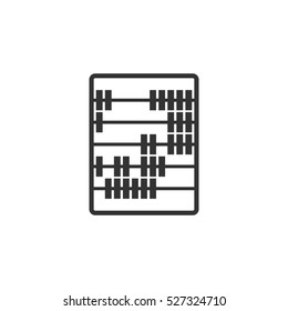 Abacus icon flat. Illustration isolated vector sign symbol