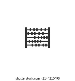 Abacus icon in flat style. Vector