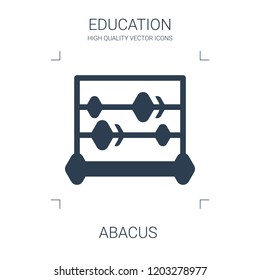 abacus icon. high quality filled abacus icon on white background. from education collection flat trendy vector abacus symbol. use for web and mobile