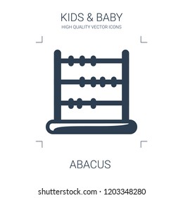 abacus icon. high quality filled abacus icon on white background. from kids baby collection flat trendy vector abacus symbol. use for web and mobile
