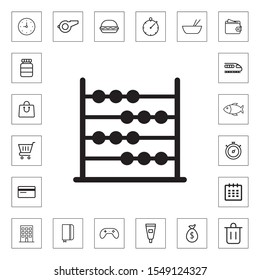 Abacus icon illustration isolated vector sign symbol