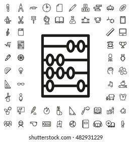 Abacus icon illustration isolated vector sign symbol