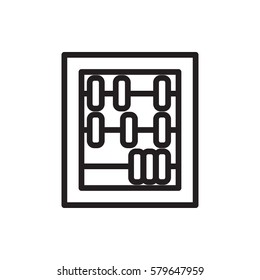 abacus icon illustration isolated vector sign symbol