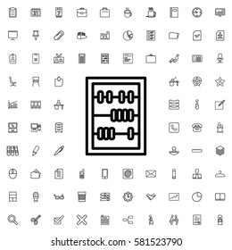 abacus icon illustration isolated vector sign symbol. Office icons set.