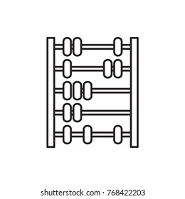 abacus icon illustration isolated vector sign symbol