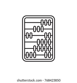 abacus icon illustration isolated vector sign symbol