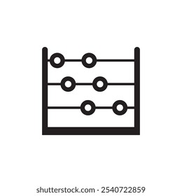 Ícone Abacus Icon Illustration Design de logotipo