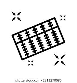 Abacus icon illustration vector design template