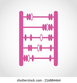 Abacus Icon Isolated on White Background