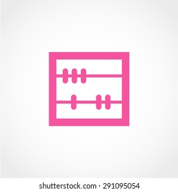 Abacus Icon Isolated on White Background