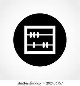 Abacus Icon Isolated on White Background
