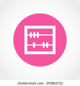 Abacus Icon Isolated on White Background